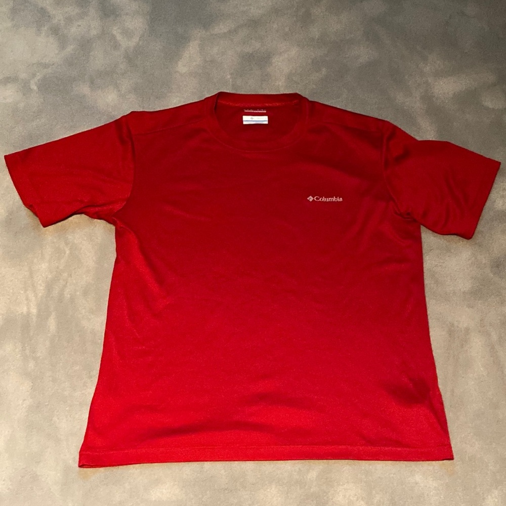 Columbia Men’s Omni-Wick Advanced Evaporation T-Shirt | Size: L | Color: Red